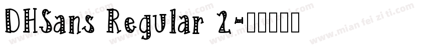 DHSans Regular 2字体转换